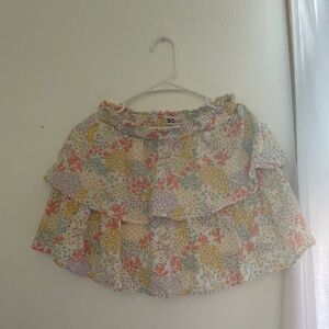 SO girls colorful flower print skirt